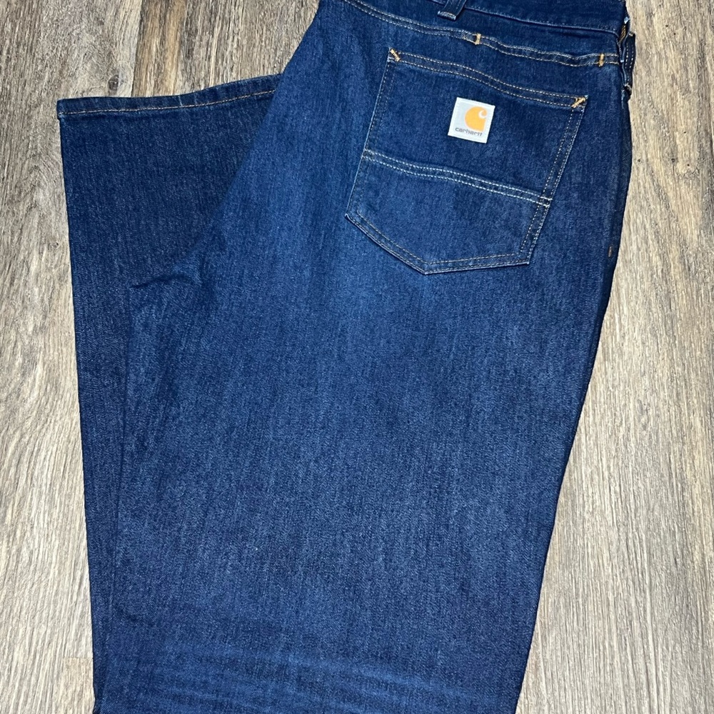 Carhartt Men's Dark Blue Relaxed Jeans